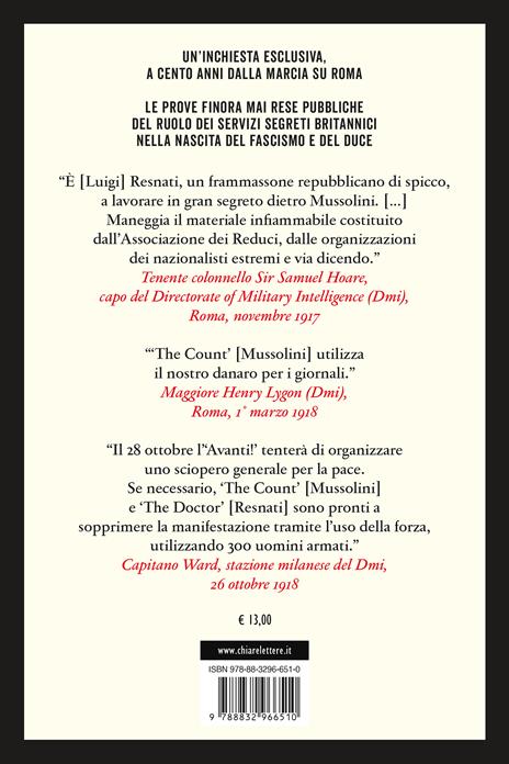 Nero di Londra. Da Caporetto alla marcia su Roma: come l'intelligence militare britannica creò il fascista Mussolini - Mario José Cereghino,Giovanni Fasanella - 4