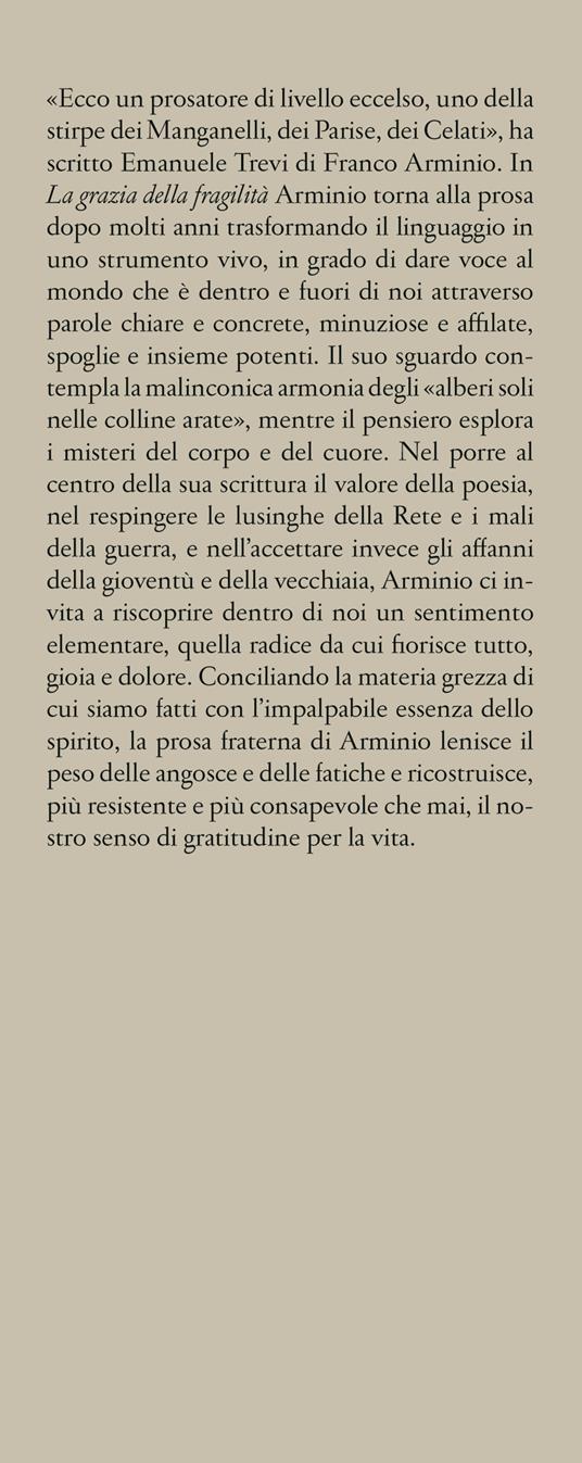 La grazia della fragilità - Franco Arminio - 2