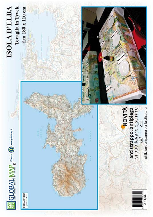 Isola d'Elba (carta in Tyvek cm 180x110) - copertina