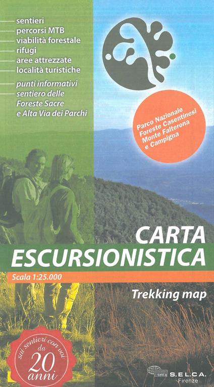 Parco nazionale foreste casentinesi, monte Falterona e Campigna. Carta escursionistica 1:25.000 - copertina