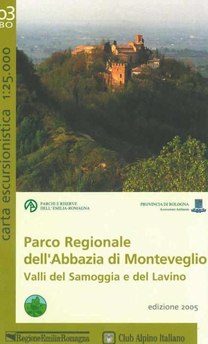 Parco regionale dell'abbazia di Monteveglio. Valli del Samoggia e del Lavino 1:25.000 - copertina