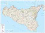 Sicilia. Carta stradale della regione 1:250.000 (carta murale plastificata stesa con aste cm 120x86)