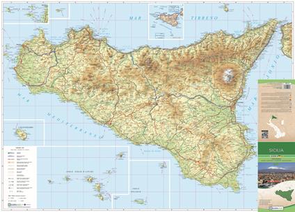 Sicilia. Carta stradale della regione 1:325.000 (cm 96x69) - copertina