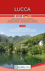 Lucca. Carta stradale della provincia 1:100.000