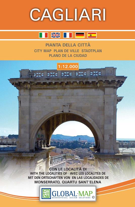 Cagliari. Pianta della città 1:12.000 - copertina