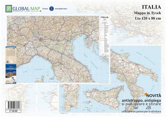 Italia 1:650.000 (Carta Stradale Internazionale in Tyvek,piegata, f.to 120 x 80 cm) - copertina
