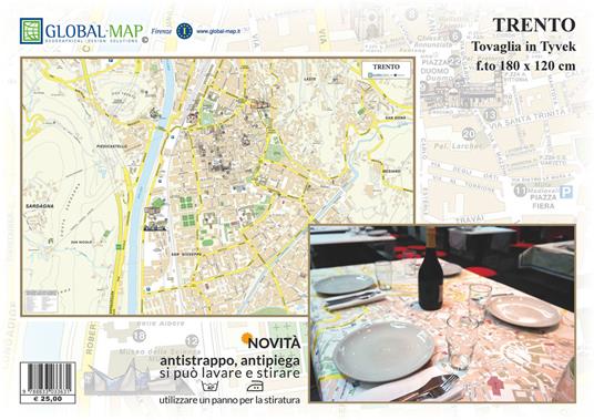Trento (tovaglia in Tyvek, f.to 180 x 120 cm) - copertina
