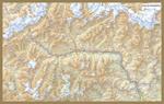 Valle d'Aosta. Carta stradale della regione (carta plastificata 60x40)