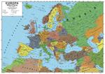 Europa 1:5.1500.000 (carta murale scolastica fisico/politica con asta). Ediz. per la scuola
