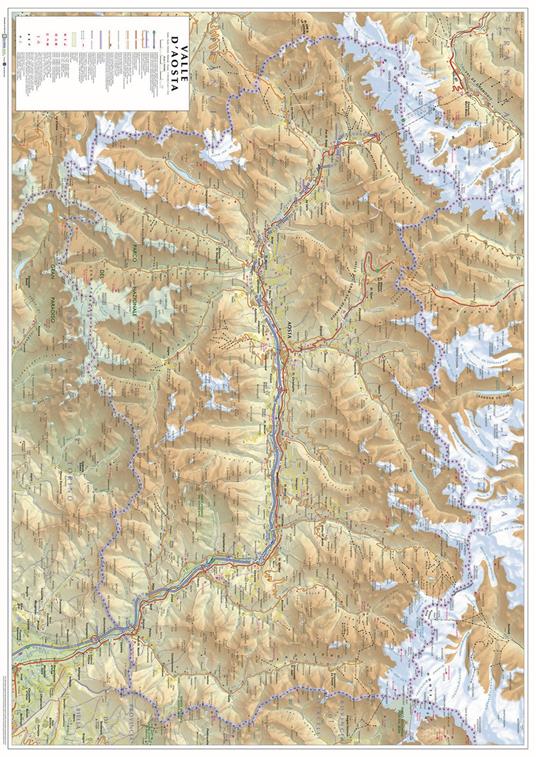 Valle d'Aosta scala 1:100.000 - copertina