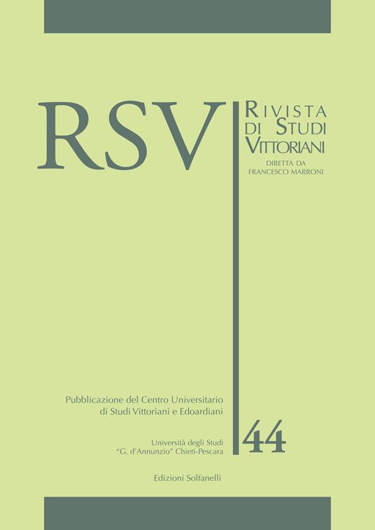 RSV. Rivista di studi vittoriani. Vol. 44 - copertina