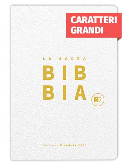 Bibbia R2. Versione riveduta 2020. Ediz. bianca, titolo e taglio oro - copertina
