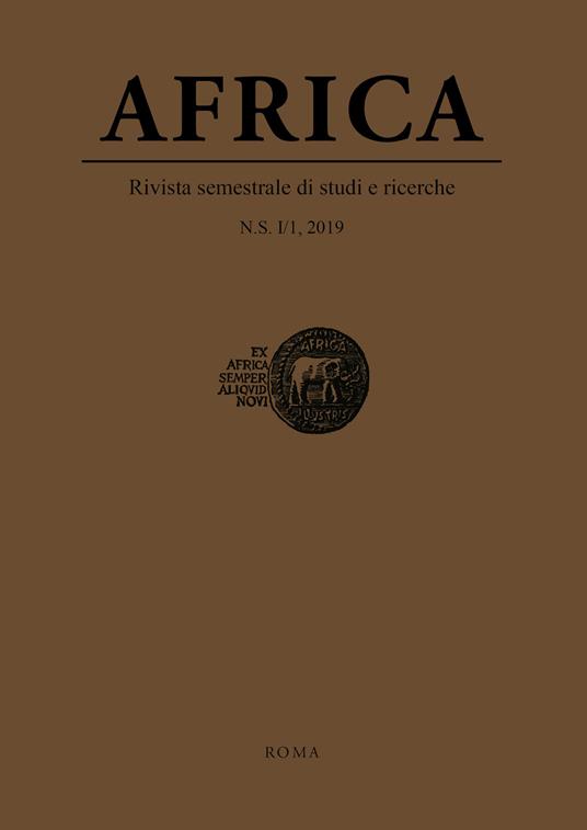 Africa. Rivista semestrale di studi e ricerche. Nuova serie (2019). Vol. 1/1 - copertina