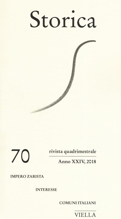 Storica (2018). Vol. 70 - copertina