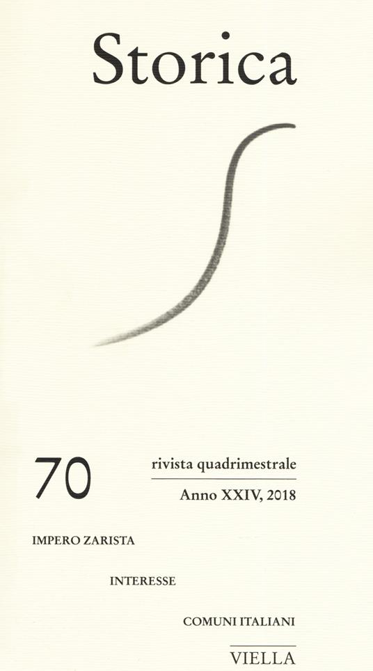 Storica (2018). Vol. 70 - copertina