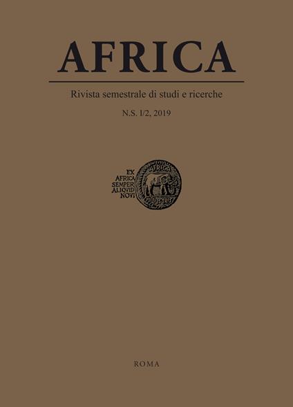 Africa. Rivista semestrale di studi e ricerche. Nuova serie (2019). Vol. 1/2 - copertina
