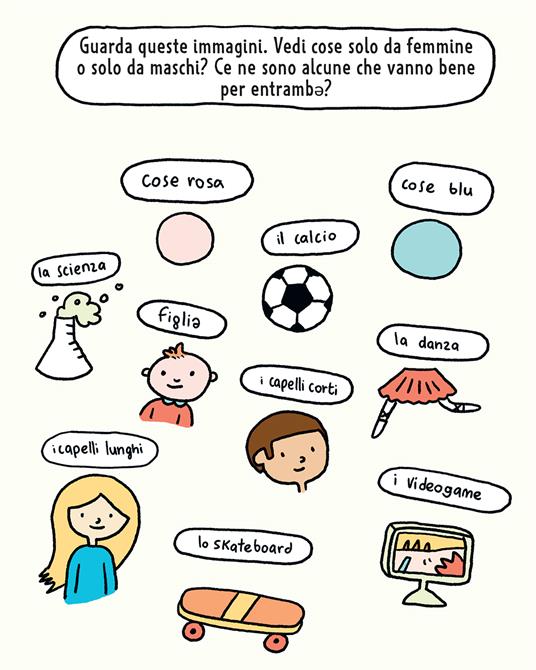 Rosa, blu e tu! Domande per bambinə sugli stereotipi di genere. Ediz. a colori - Elise Gravel,Mykaell Blais - 2