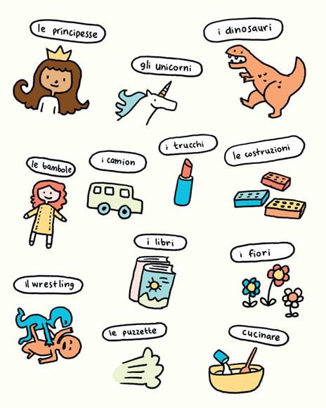 Rosa, blu e tu! Domande per bambinə sugli stereotipi di genere. Ediz. a colori - Elise Gravel,Mykaell Blais - 3