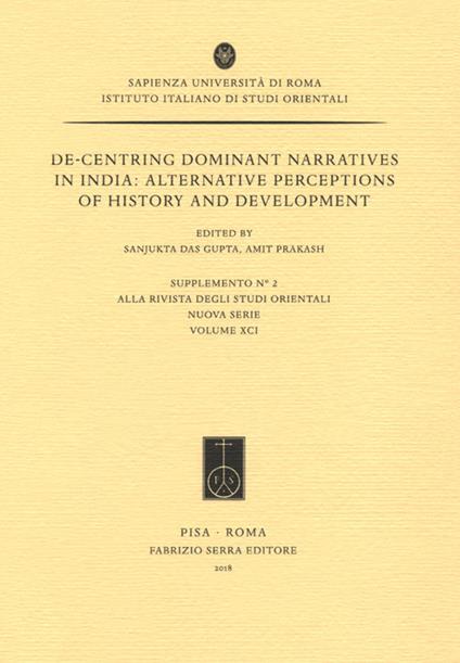 De-centring dominant narratives in India. Alternative perceptions of history and development - copertina