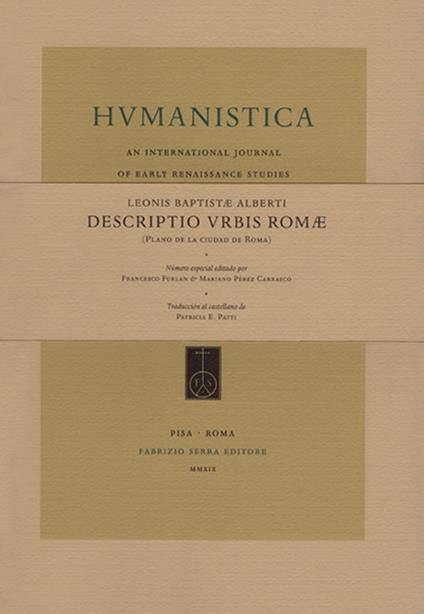 Descriptio Urbis Romæ (Plano de la ciudad de Roma). Número especial editado por Francesco Furlan, Mariano Pérez Carrasco - Leon Battista Alberti - copertina