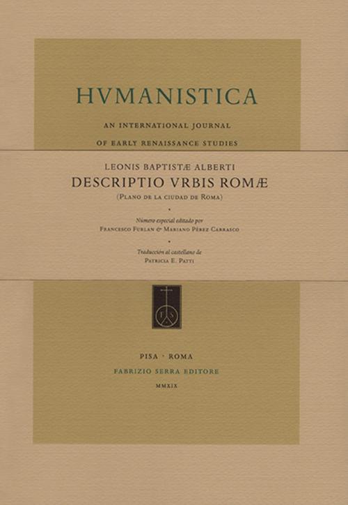 Descriptio Urbis Romæ (Plano de la ciudad de Roma). Número especial editado por Francesco Furlan, Mariano Pérez Carrasco - Leon Battista Alberti - copertina