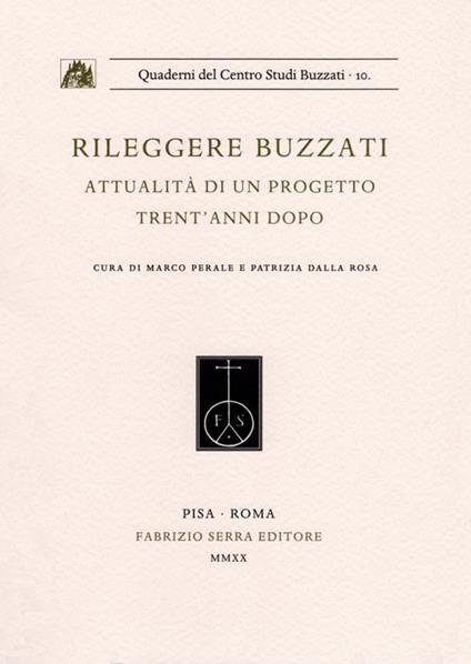 Rileggere Buzzati. Attualità di un progetto trent'anni dopo. Ediz. per la scuola - copertina