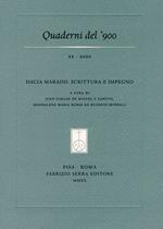 Quaderni del '900 (2020). Vol. 20: Dacia Maraini: scrittura e impegno.