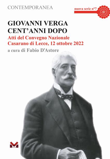 Giovanni Verga cent'anni dopo. Atti del Convegno Nazionale (Casarano di Lecce, 12 ottobre 2022) - copertina