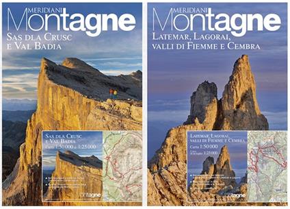 Sas Dla Crusc e Val Badia-Latemar, Lagorai, Val di Fiemme e Cembra. Ediz. a colori - copertina