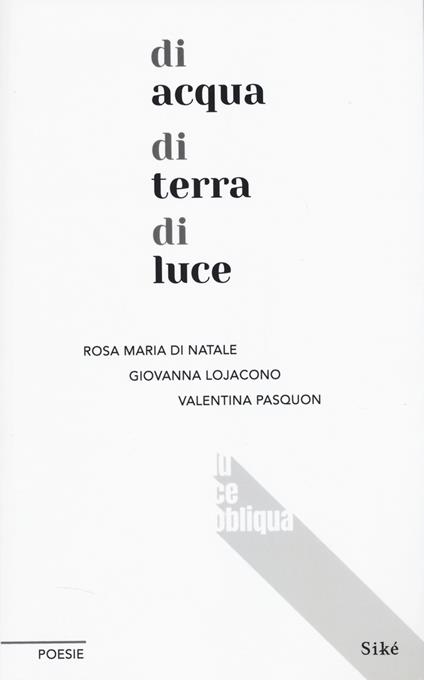Di acqua di terra di luce - Rosa Maria Di Natale,Giovanna Lojacono,Valentina Pasquon - copertina