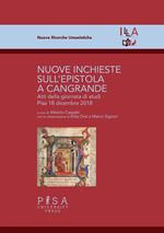 Nuove inchieste sull'epistola a Cangrande. Atti della giornata di studi (Pisa, 18 dicembre 2018)