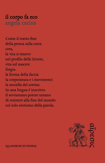 Il corpo fa eco - Angela Curina - copertina