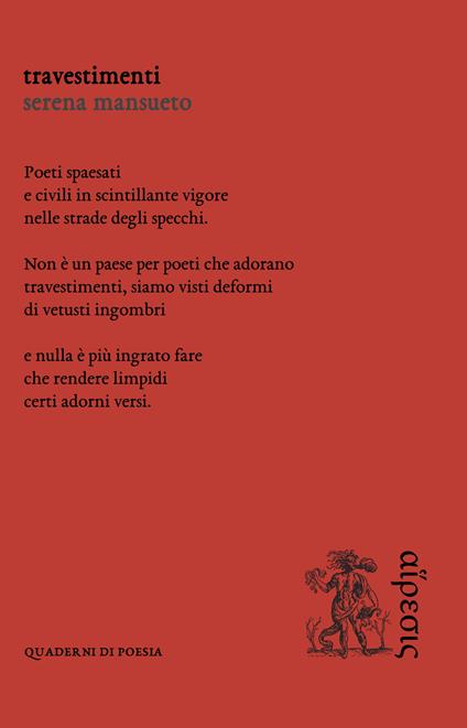 Travestimenti - Serena Mansueto - copertina