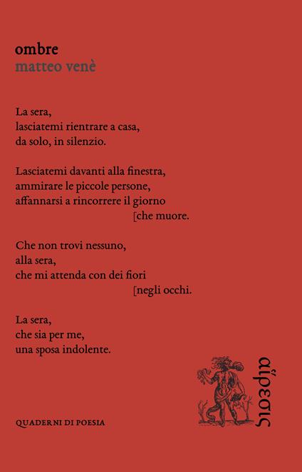 Ombre - Matteo Venè - copertina
