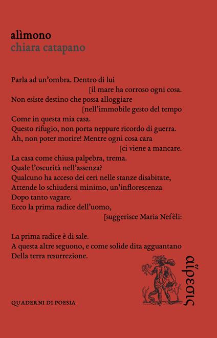 Alìmono - Chiara Catapano - copertina