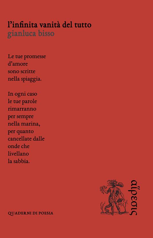 L' infinita vanità del tutto - Gianluca Bisso - copertina