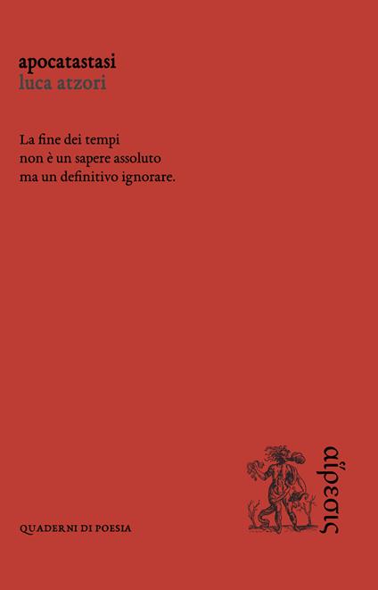Apocatastasi - Luca Atzori - copertina