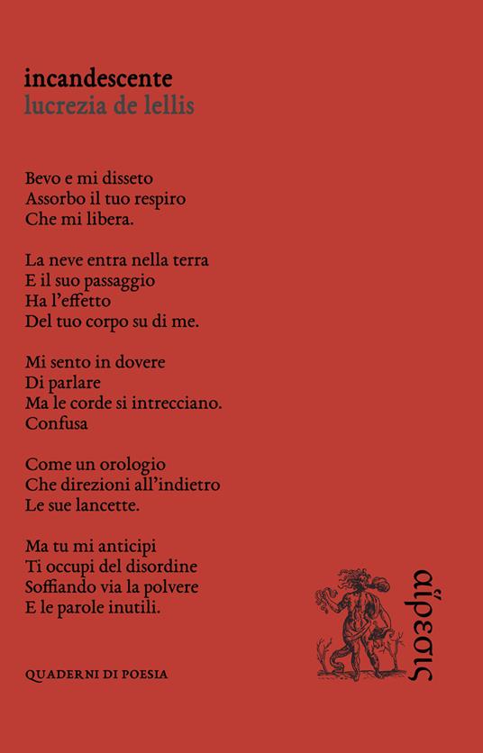 Incandescente - Lucrezia De Lellis - copertina