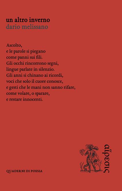 Un altro inverno - Dario Melissano - copertina