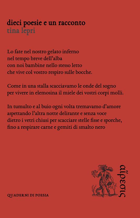 Dieci poesie e un racconto - Tina Lepri - copertina