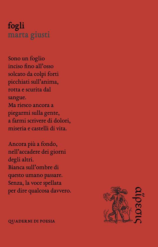 Fogli - Marta Giusti - copertina