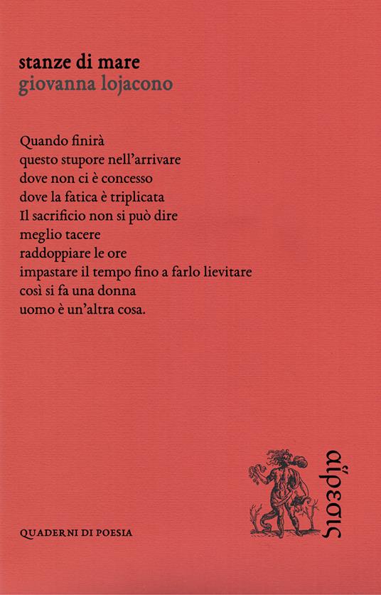Stanze di mare - Giovanna Lojacono - copertina