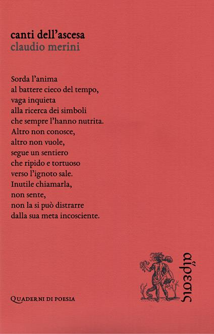 Canti dell’ascesa - Claudio Merini - copertina