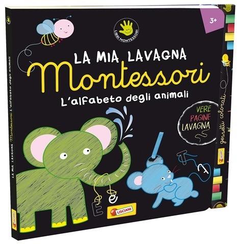 L' alfabeto degli animali. La mia lavagna Montessori. Ediz. illustrata. Con gadget - copertina