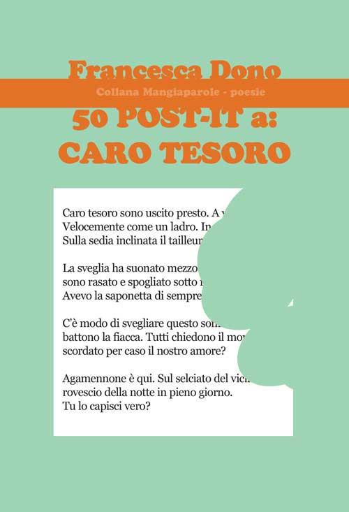 50 Post-it a: caro tesoro - Francesca Dono - copertina