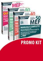 Kit Concorso per 50-40-80 collaboratori MEF. Manuale completo per la preparazione alla prova preselettiva e scritta per il concorso (codici concorso 04, 05, 06) del MEF-Quiz