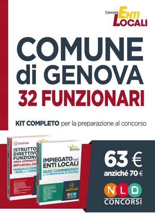 Comune di Genova. 32 funzionari. Kit completo per la preparazione al concorso. Con software di simulazione - copertina