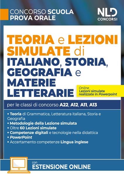 Concorso Scuola. Teoria e lezioni simulate di italiano, storia, geografia e materie letterarie. Con espansioni online - copertina
