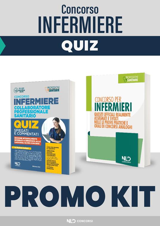 Kit concorso infermiere 2022: 3.000 quiz commentati e spiegati + Quesiti ufficiali realmente assegnati e svolti nelle prove pratiche e orali di concorsi analoghi. Con software di simulazione - copertina