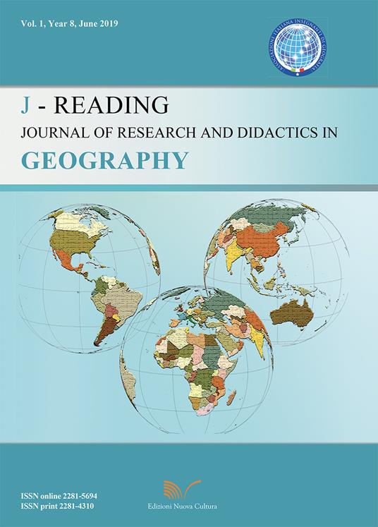 J-Reading. Journal of research and didactics in geography (2019). Vol. 1 - Gino De Vecchis - copertina